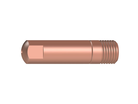 10 Stromdüsen - M6 CuCrZr, Ø 0,8 mm (6x25) - Hochwertige CuCrZr-Stromdüsen