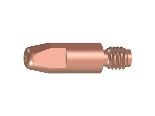 10 Stromdüsen - M6 E-Cu, Ø 0,8 mm für Aludraht (8x28) - Zuverlässige E-Cu-Stromdüsen