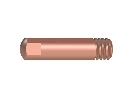 10 Stromdüsen - M6 E-Cu, Ø 0,8 mm für Aludraht (6x25) - Zuverlässige Stromdüsen