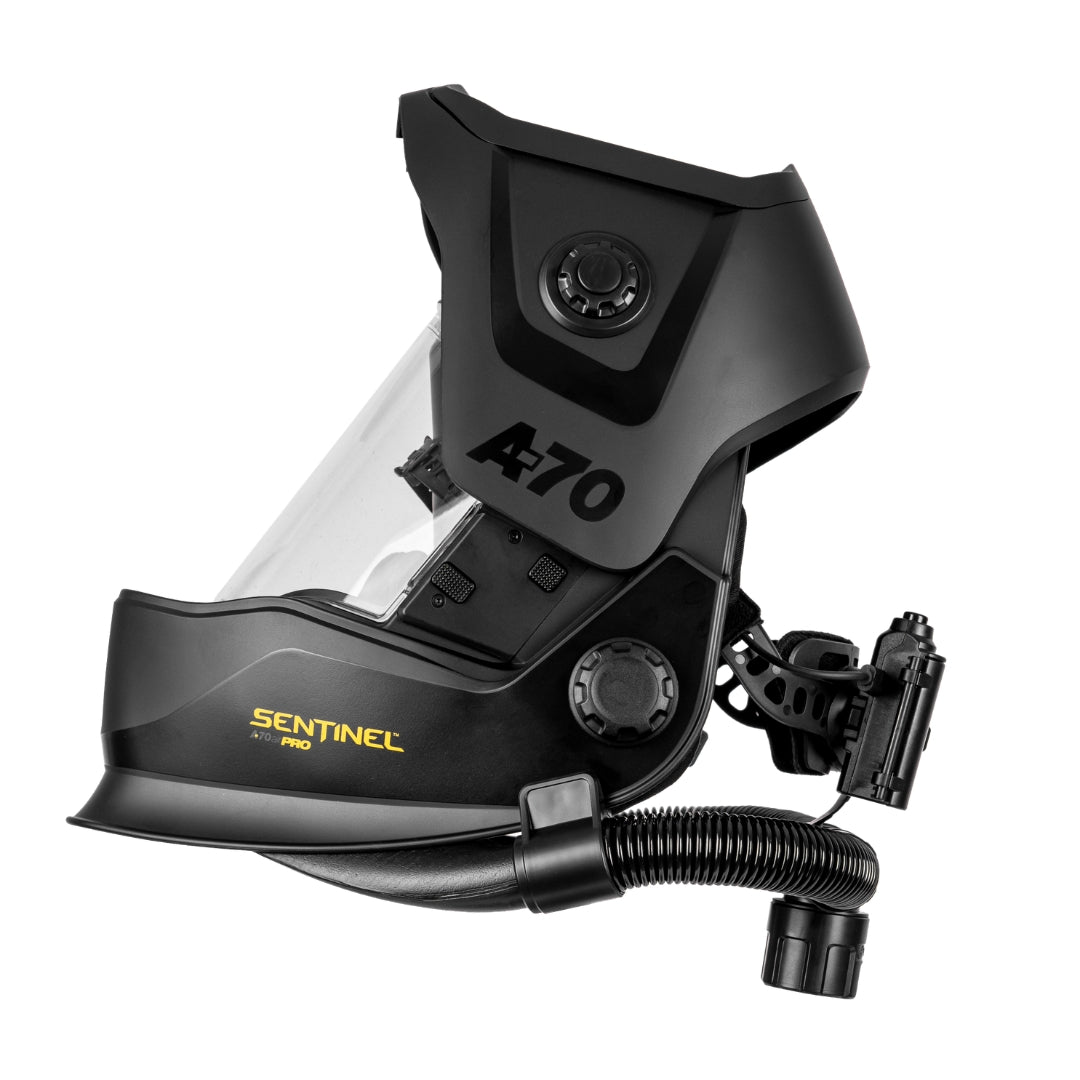 Sentinel A70 Air PRO – Automatik-Klappschweißhelm mit PAPR-Atemschutz